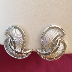 Vintage Coro Silver Designers Earrings